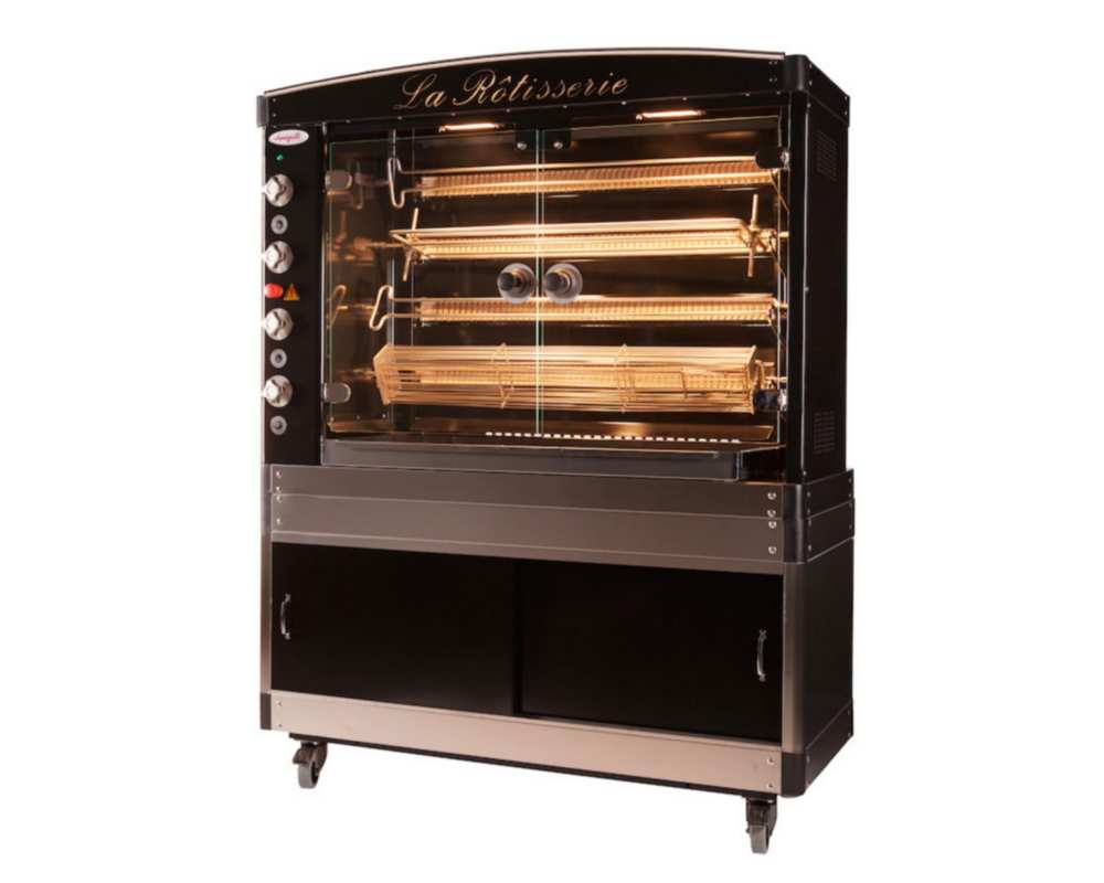 4 broches gaz - 24/28 volailles