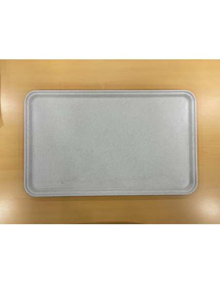 Plateau - Polyester 36x46 cm - Gris moucheté