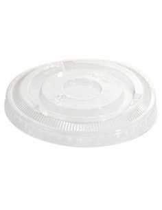 Pot à dessert couvercle plat - APET ø 9