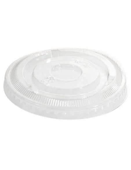 Pot à dessert couvercle plat - APET ø 9