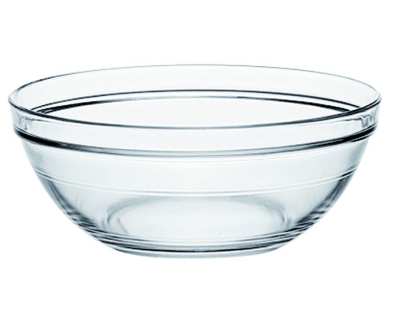 Lys empilable transparent saladier - Lot de 12 2