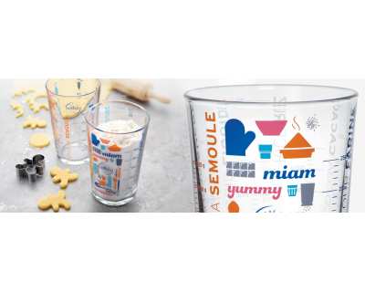 Lot de 12 verre mesureur en verre 56cl 2