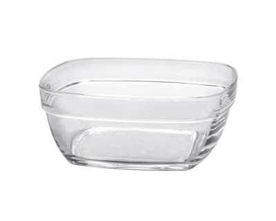Lys carré transparent saladier empi - Lot de 24 2