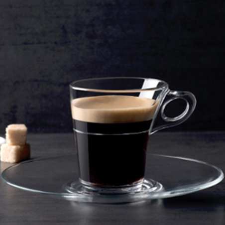 Caprice transparent soucoupe