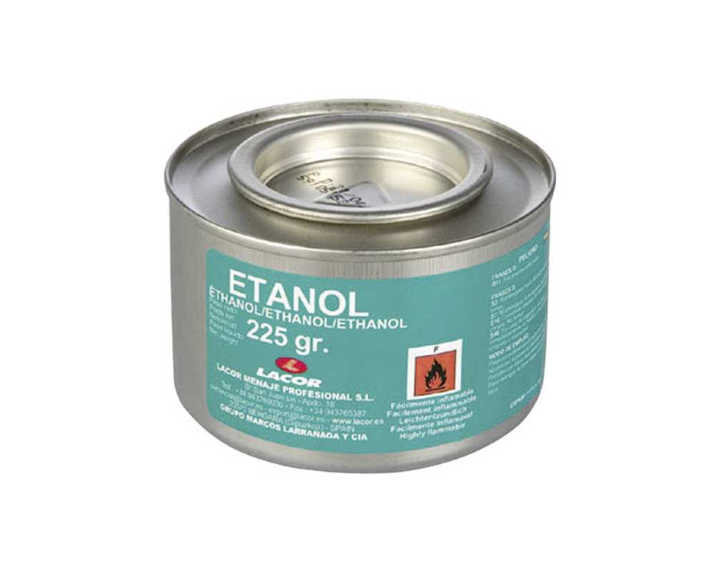 Boite gel de chauffe ethanol 225 gr