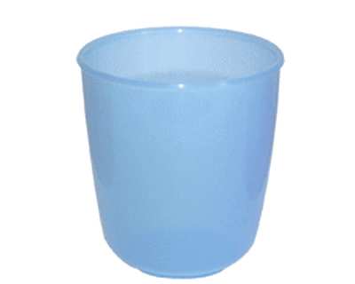 Pichet 1,5L empilable polypropylène bleu (avec couvercle) - lot de 3