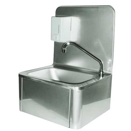 Lave main standard inox avec dosseret