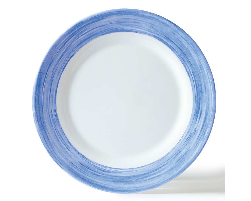 Assiette plate 155 rest brushblue t
