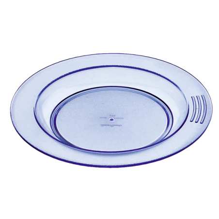 Assiette diam 23 copolyester bleue