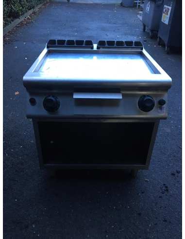 Plancha gaz chrome sur soubassement ouvert occasion