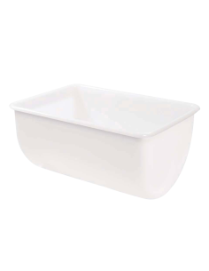 Patière 220l blanc chariot et couvercle non inclus