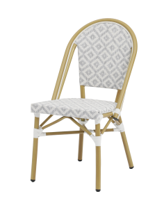 Chaise - Gris chiné - 45x61x89 cm - Bali