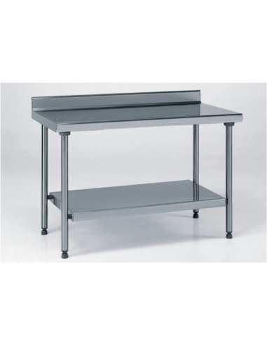 Table adossé 800x700x850/900 avec étagère basse