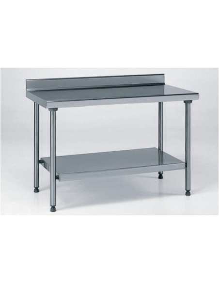 Table adossé 800x700x850/900 avec étagère basse