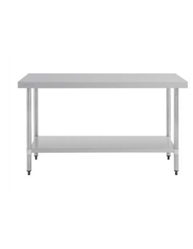 Table central 800x600x850/900 avec étagère basse