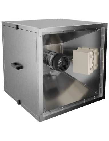 Ventilateur centrifuge "Hors flux" avec caisson isolé