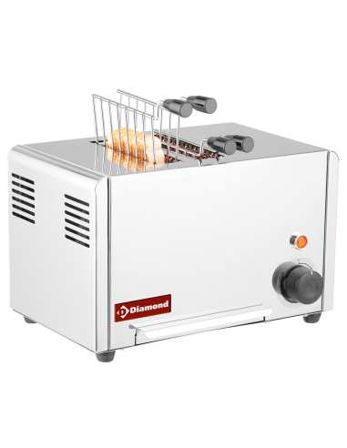 Toaster (croque-monsieur) électrique 2 pinces - Acier inox.