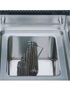 Friteuse électrique 2 cuves 18 lit. sur meuble fermée 2