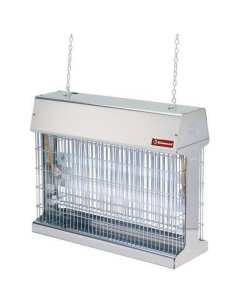 Exterminateur d'insectes "plafonnier" en inox
