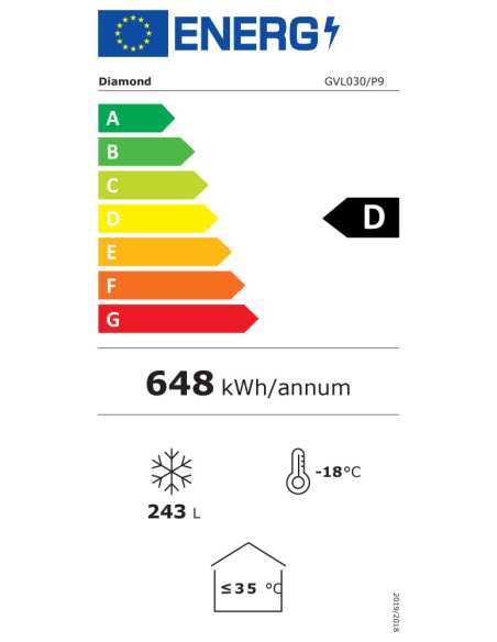 Conservateur bahut, 300 litres, couvercle coulissants