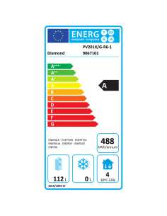Frigo ventilé, porte vitrée, 150 Lit. acier inox 2