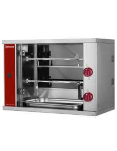 Rôtissoire à poulets vitrocéramique, 2 broches (6 poulets) SMALL