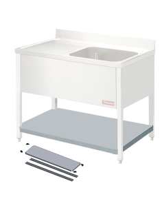 Tablette inférieure pour plonge démontable