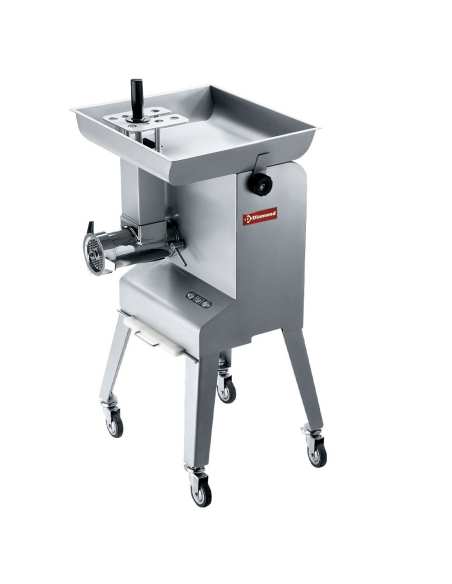 Hachoir en inox N° 32, Ø 6  mm, 600 kg/h, piètement sur roues