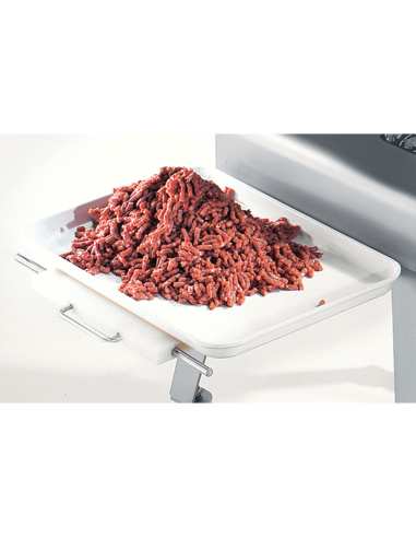 Hachoir en inox N° 32, Ø 6  mm, 600 kg/h, piètement sur roues