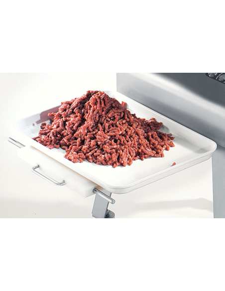 Hachoir en inox N° 32, Ø 6  mm, 600 kg/h, piètement sur roues