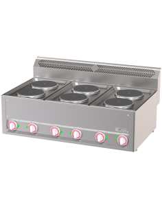Cuisinière électrique 6 plaques, -Top-