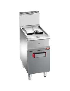 Friteuse gaz 1 cuve 14 litres sur armoire