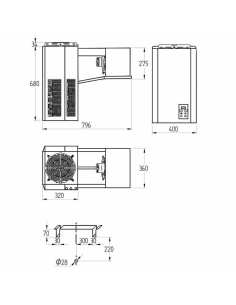 Groupe frigorifique "à chevauchement" T° -5°+5° 2