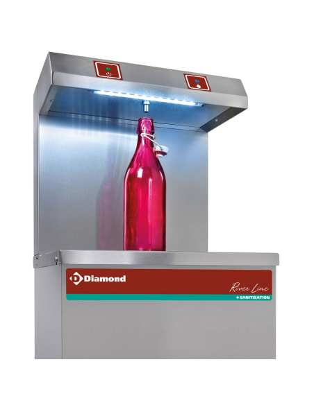 Refroidisseur d'eau à pédale, inox, 80 Lit/h