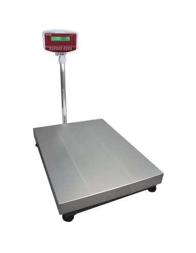 Bascule électronique inox avec colonne, 300Kg x 20g