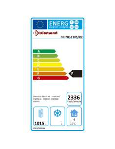 Vitrine à boissons double portes coulissantes, 857 litres, avec caisson lumineux. 2