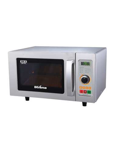 Four micro-ondes en inox,1000 W. (25 Lt), mécanique