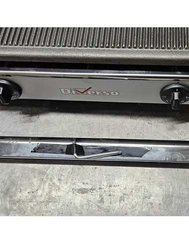 Grill panini électrique DOUBLE, plaques rainurées