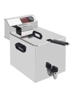 Friteuse de table électrique 8 litres + robinet de vidange