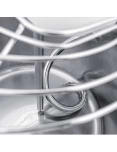 Pétrin à spirale 53 Litres tête relevable, cuve amovible, 2 vitesses, timer, sur roues 2