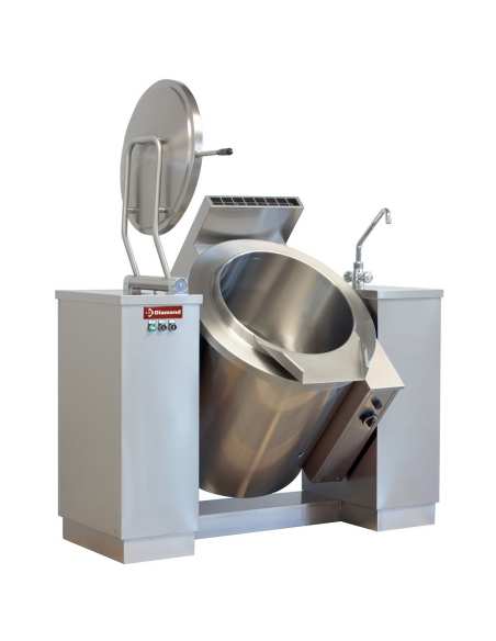 Marmite basculante gaz 150 litres, chauffage indirect