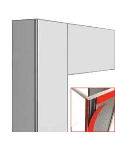 Vitrine réfrigérée à vins Lt. 530 - Modulable + Déco vitrine 530 Lt. Blanc mat- magnétique