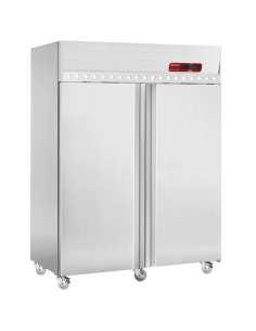 Armoire frigorifique ventilée 1400 Lit. 2 portes GN 2/1, sur roues