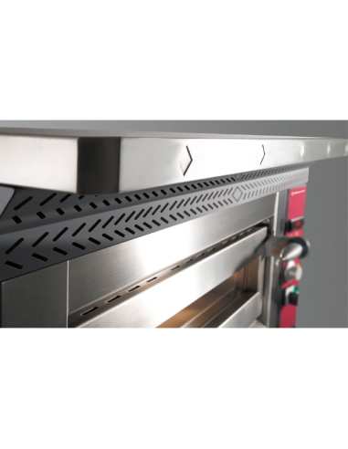 Four électrique à pizzas "extra large", 2x 6 pizzas Ø 350 mm