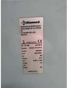 Pétrin à spirale 22 litres tête relevable, cuve amovible, 2 vitesses, timer, sur roues 2