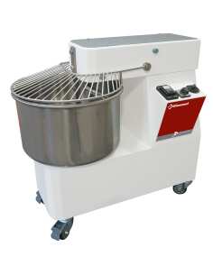 Pétrin à spirale 42 litres, 2 vitesses, timer, sur roues