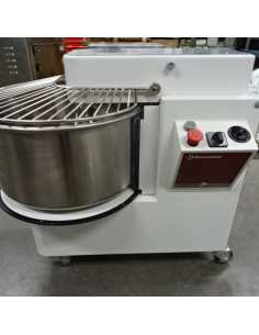 Pétrin à spirale 53 Litres tête relevable, cuve amovible, 2 vitesses, timer, sur roues 2