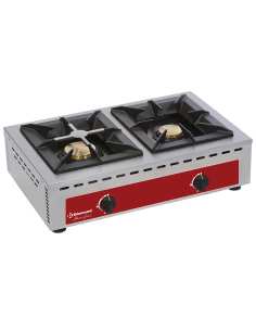 Réchaud de table - 2 feux vifs (7+5 kW)