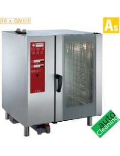Four gaz vapeur boiler et convection 10x GN 1/1+ Cleaning