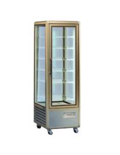 Vitrine exposition négative 4 faces vitrées